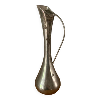 Old silver metal vase