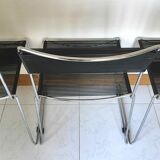 Chrome and scoubidou chairs