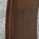 Vintage 1970s organic wood glass round coffee table