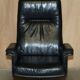 Vintage executive swivel office chair De Sede DS35 - mid-century leather