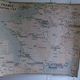 Old school map of geography France aviation waterways TSF by Gibert