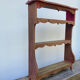 Wall spice shelf patinated wood vintage antique storage