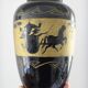 Vase laque Vietnam 25cm cheval Art déco 1930