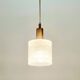 Scandinavian Glass & Brass Pendant Light by Fagerlund for Orrefors, 1960s