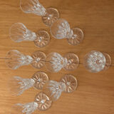 Saint Louis cut crystal wine glasses