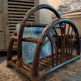 Dark bamboo magazine holders