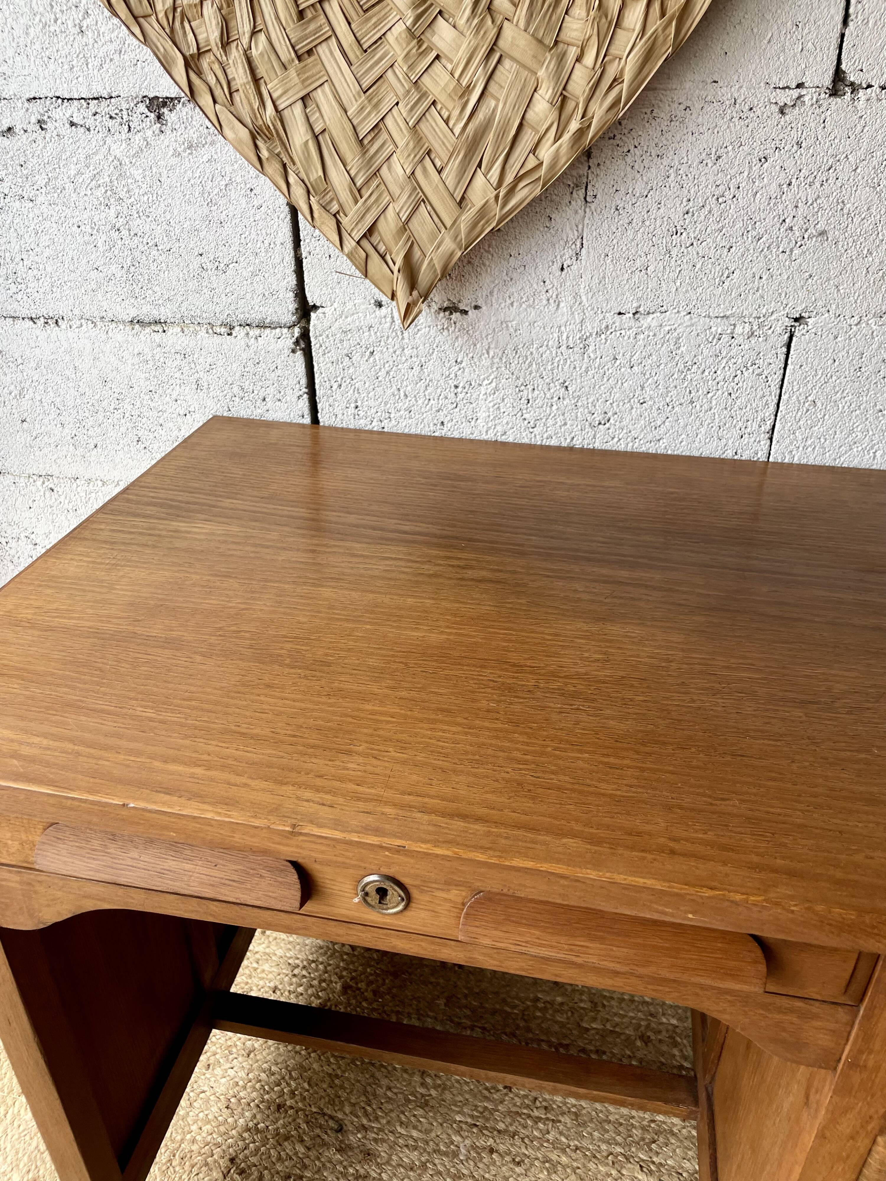 1950s oak desk