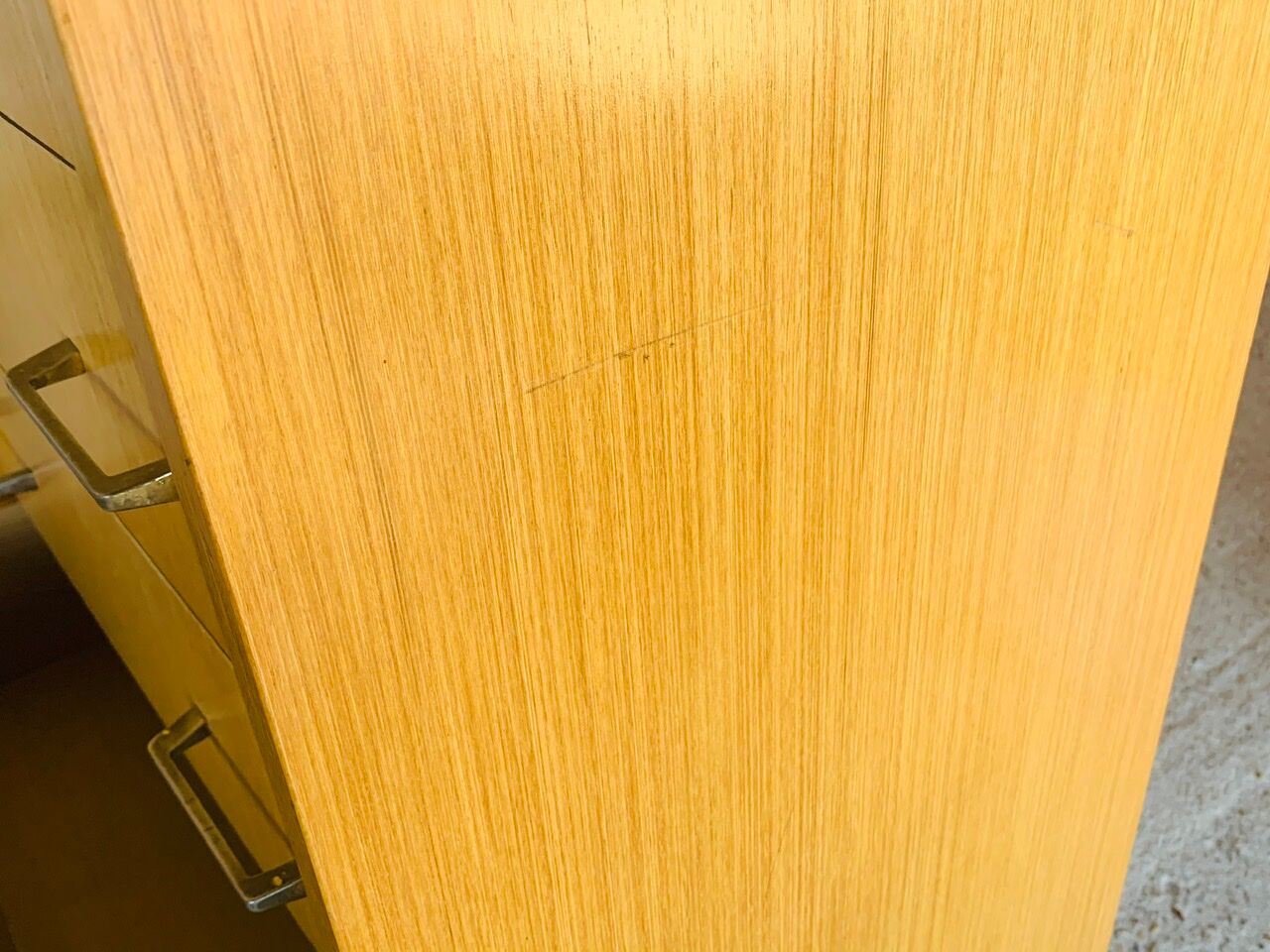 Vintage chest of drawers with 5 drawers by Capelle circa 70's