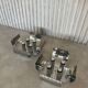 Set of rare chrome table lamps by Goffredo Reggiani