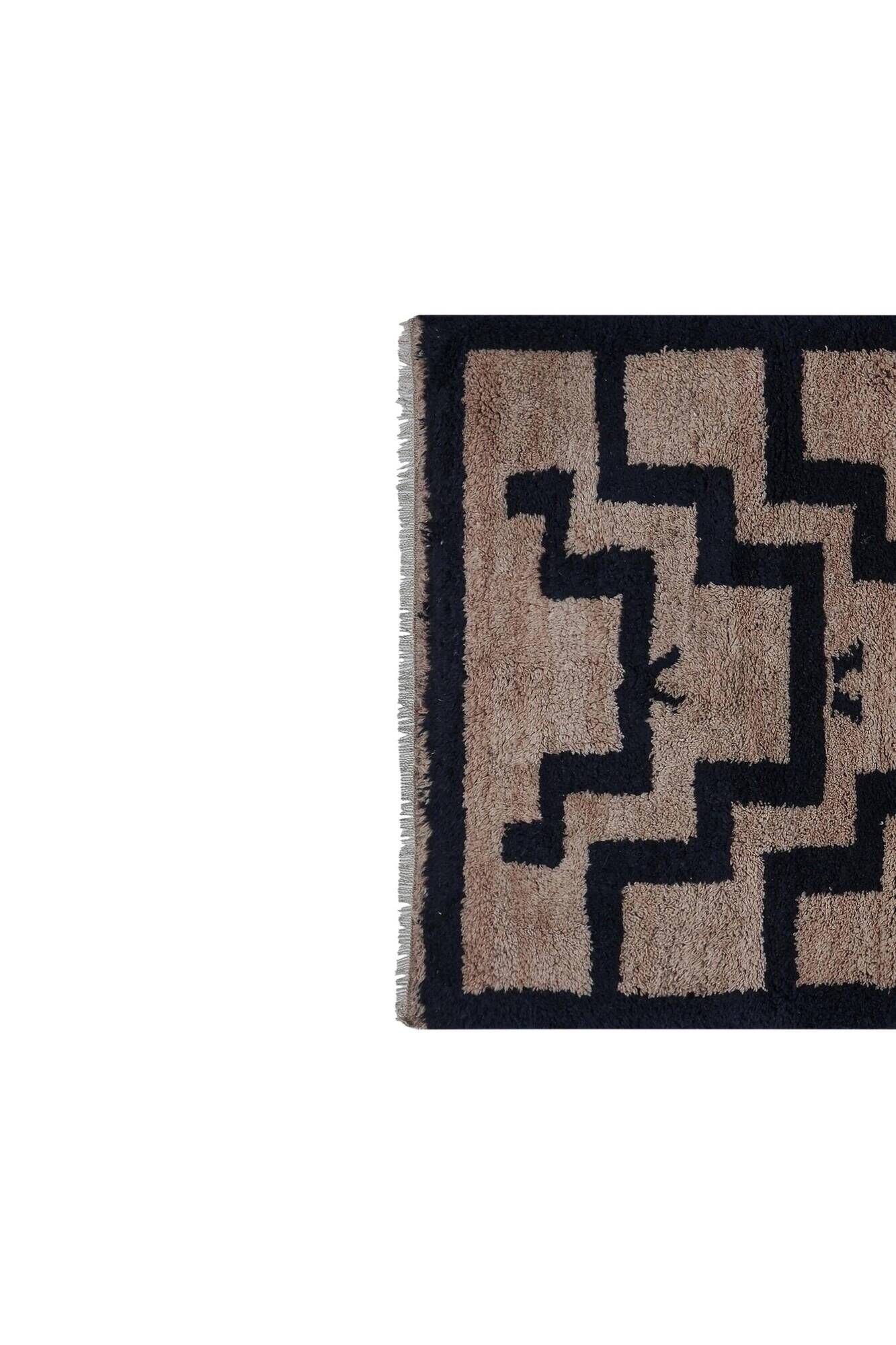 Vintage Turkish rug handmade 94x190 cm