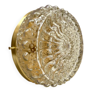 Vintage glass moulded globe wall or ceiling light.