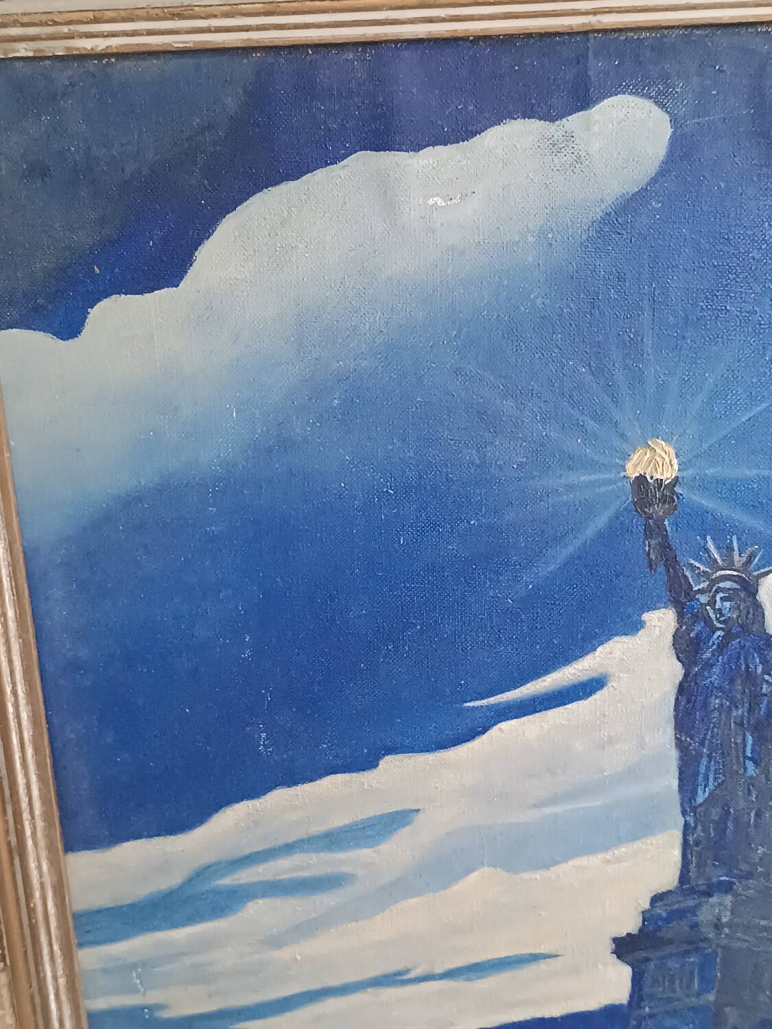 Oil painting of the Statue of Liberty, 1943
