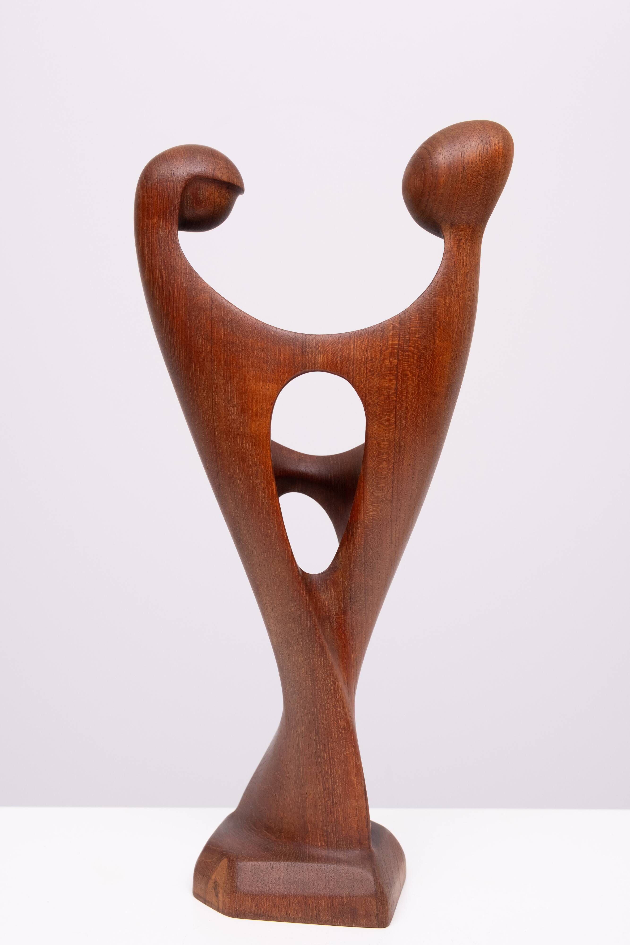 Teak Sculpture by Simon Randers 1960s Denmark
