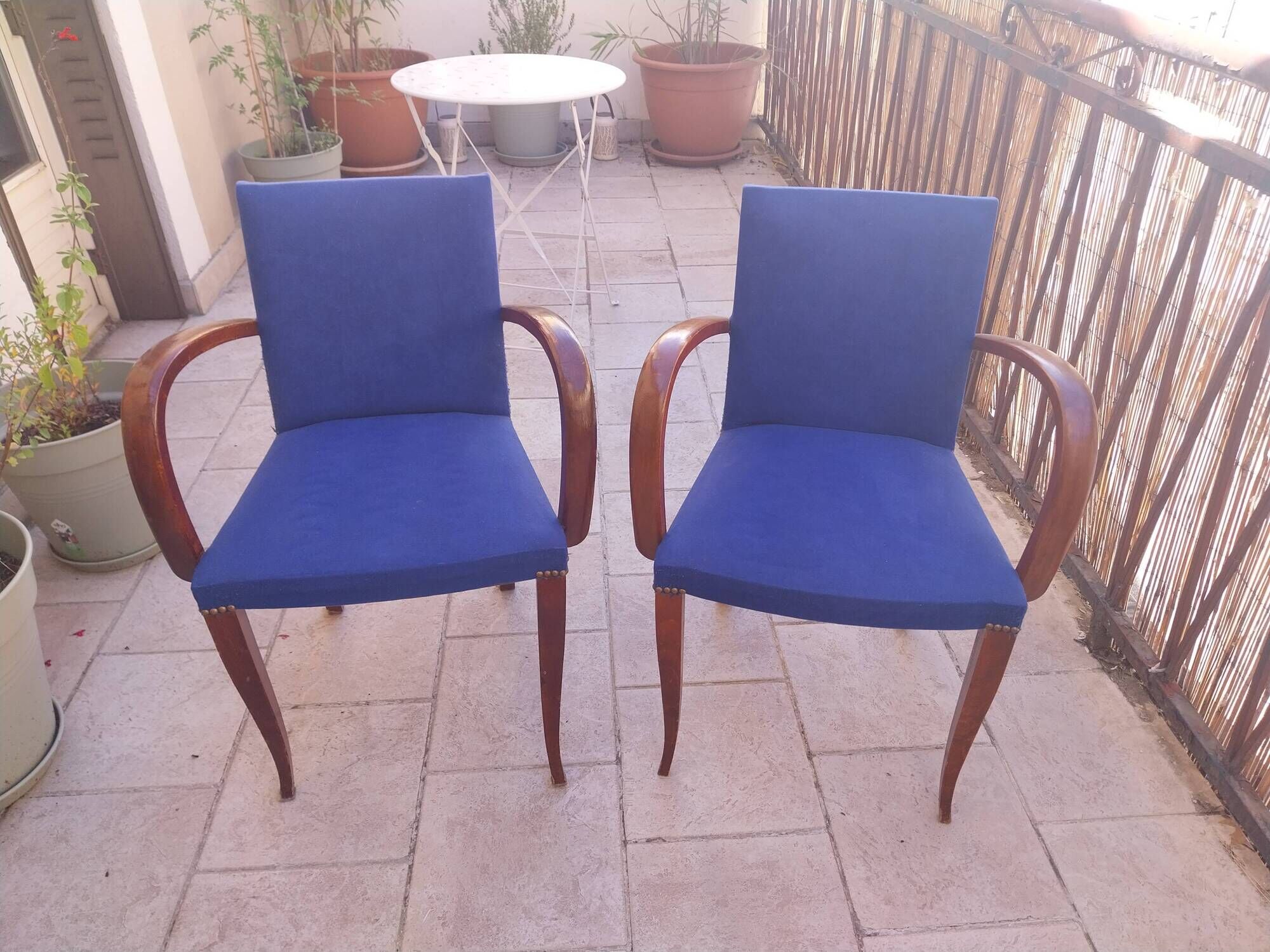 Pair of Bridge armchairs