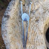 Modernist sugar pinch chrome metal