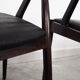 Lot de 4 chaises en palissandre, design danois, années 1970, Kai Kristiansen