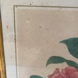 Table camellia mirror frame