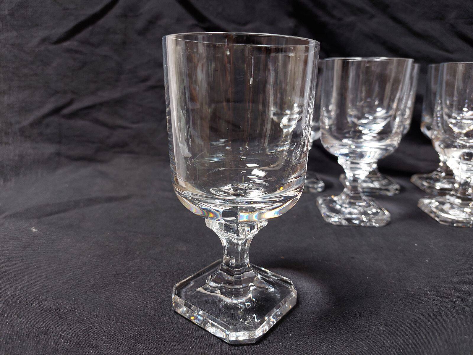 Set of 6 crystal water glasses from Villeroy and Boch, model Mercury - Height 14.