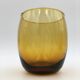 Vintage amber glass orangeade service, 1970