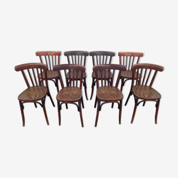 Set de 8 chaises bistrot