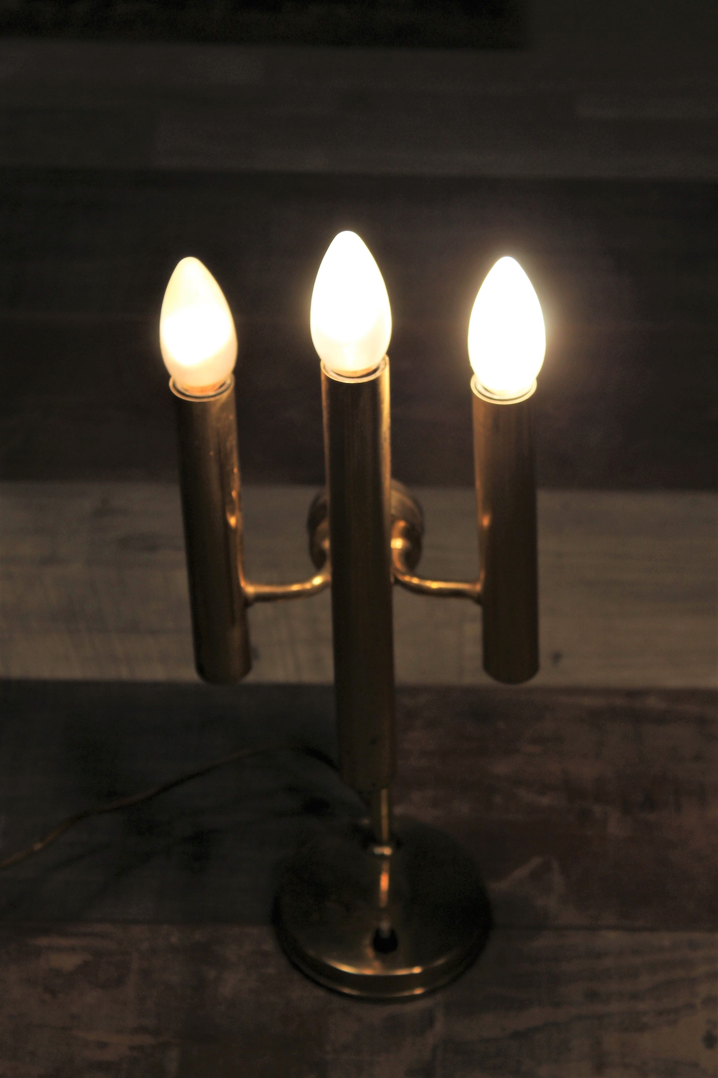 Lampe "Tube" 3 feux 1960