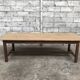 Old oak farm table industrial vintage early twentieth