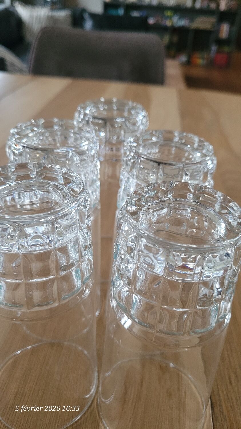 5 vintage BP Bormioli glasses