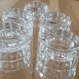 5 vintage BP Bormioli glasses