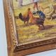 Oil Painting on Canvas "Children at the Farm" Signed Lo Presti - Gilded Frame