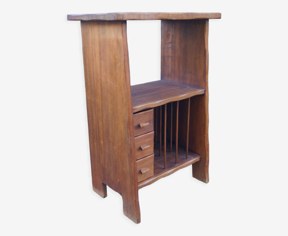 Etagère brutaliste en chêne 1950