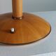 Vintage wooden and brass table lamp by Temde from the 1950s.