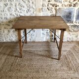 Renovated antique folding work table