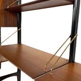 Vintage wall unit with two desks by Louis van Teeffelen for Wébé, 1950s