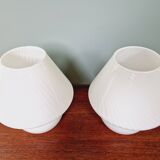 Paire de lampes champignon en verre de Murano, années 1970-80