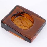 Glass ashtray by Erik Hoglund 1960