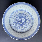 5 assiettes plates asiatique