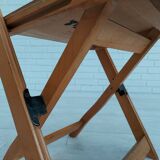 Paire de 3 chaises des années 60, design danois, pliantes, contreplaqué