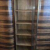 Art deco library in macassar ebony