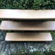 Wall shelf String lacquered metal black and light wood 1960