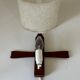 Teak chandelier and vintage design wall lamp 60 years