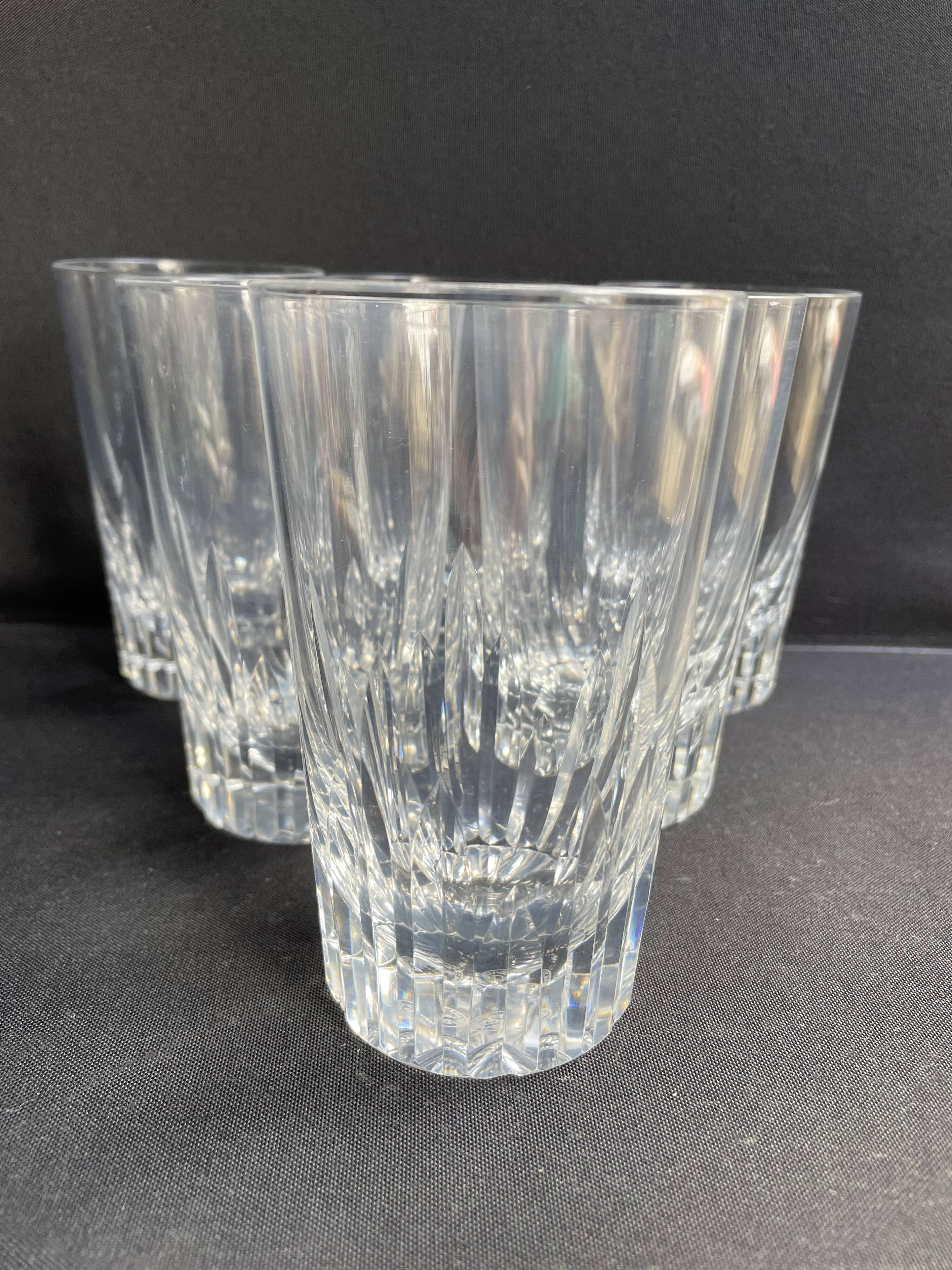 6 Baccarat wine goblets Spear service