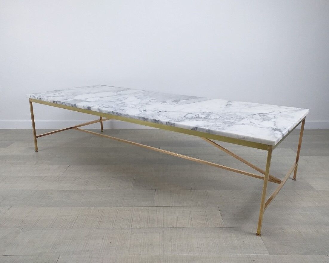 coffee table design Paul McCobb model 8715 marble 60