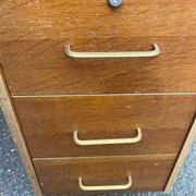 Vintage Scandinavian wooden desk from the 1970s.