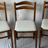 Set of 3 simple chairs by Baumann.
