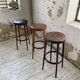 Set of three high bistro stools