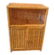 Vintage rattan shelf cabinet furniture