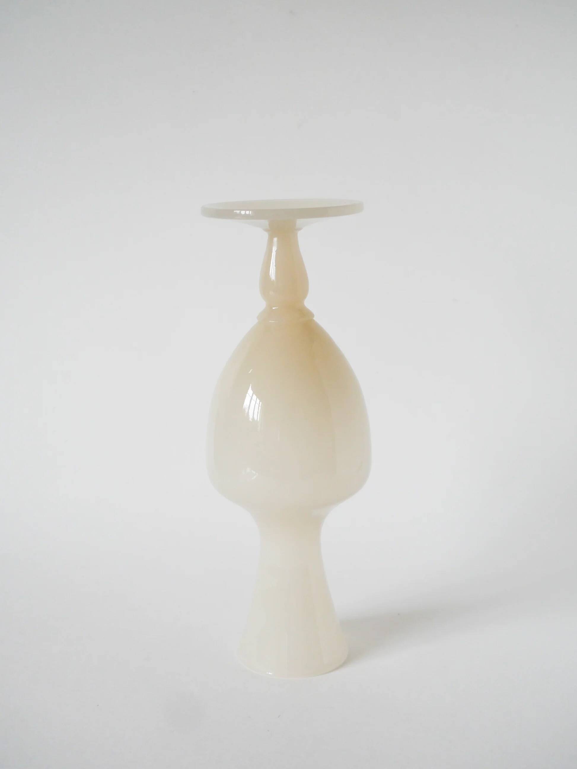 Large opaline vase, pale pink, 1960