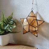 Villeroy&Boch mother-of-pearl and brass star candle holder