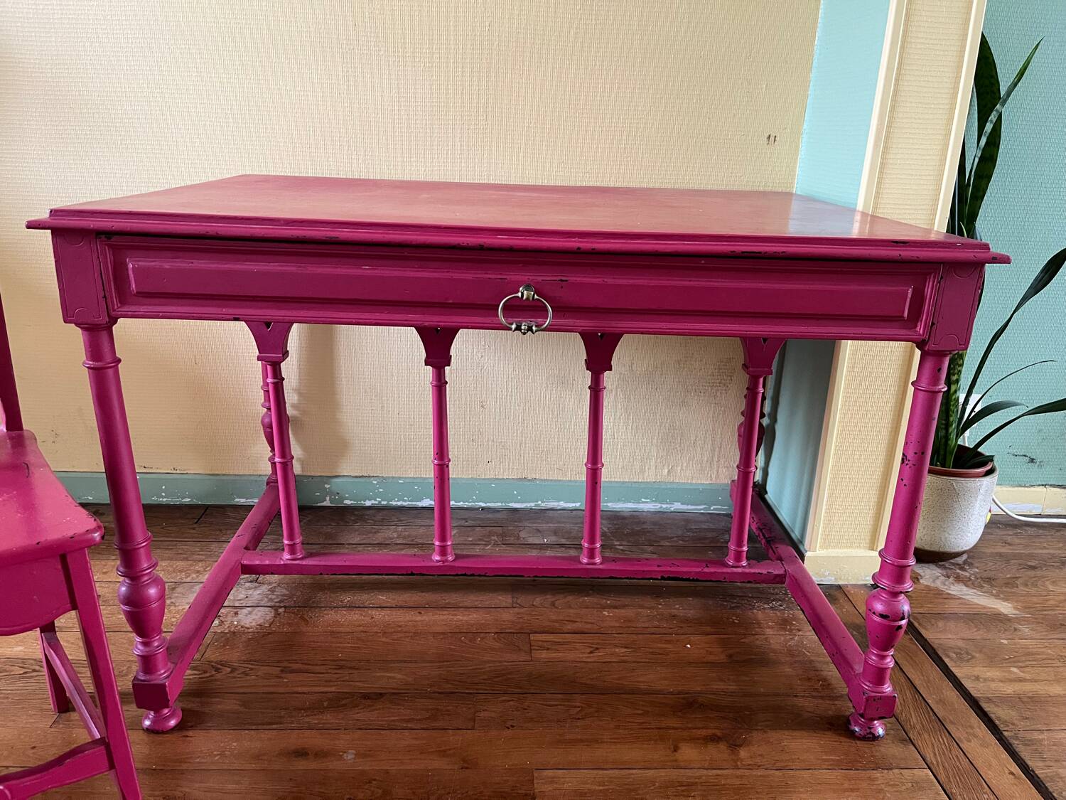 Desk and chair