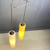 Vintage glass Italian pendant light,